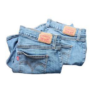 Lot of 2 Levi's women's shorts, size W31, medium wash blue